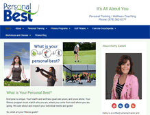 Tablet Screenshot of personalbestpersonaltraining.com